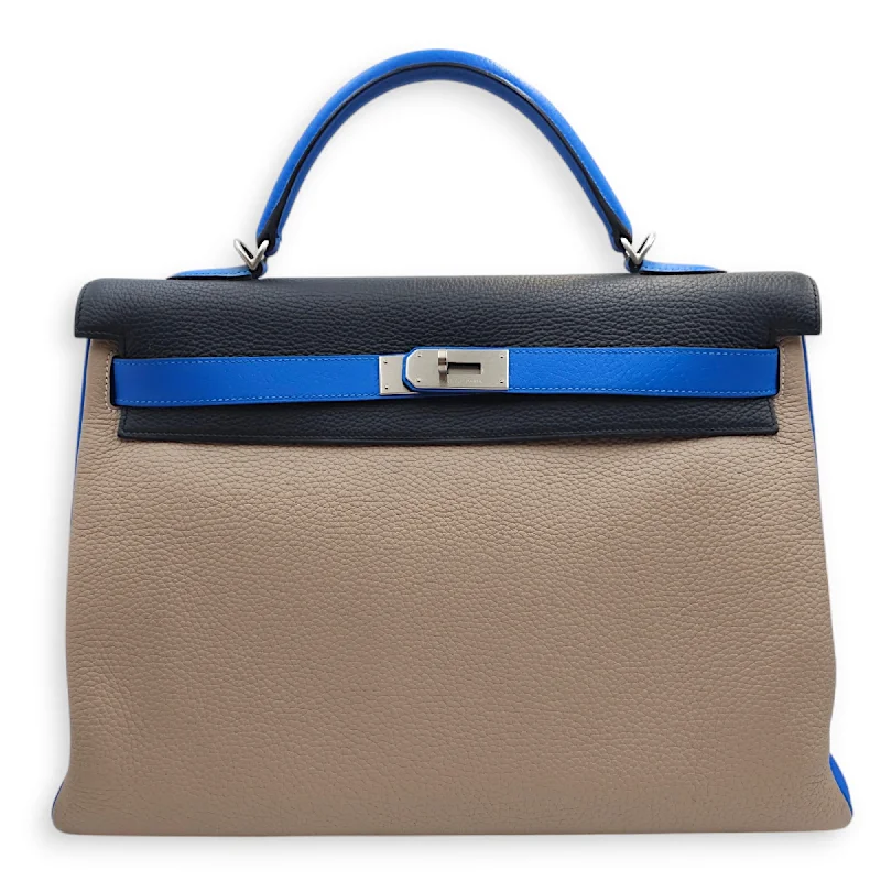 Timeless Elegance Sale HSS Kelly 40 Blue Ocean/Argile/Blue Hydra in Clemence, Brushed Palladium hardware Premium Quality Bags, Budget Prices Timeless Elegance Sale HSS Kelly 40 Blue Ocean/Argile/Blue Hydra in Clemence, Brushed Palladium hardware Premium Quality Bags, Budget Prices