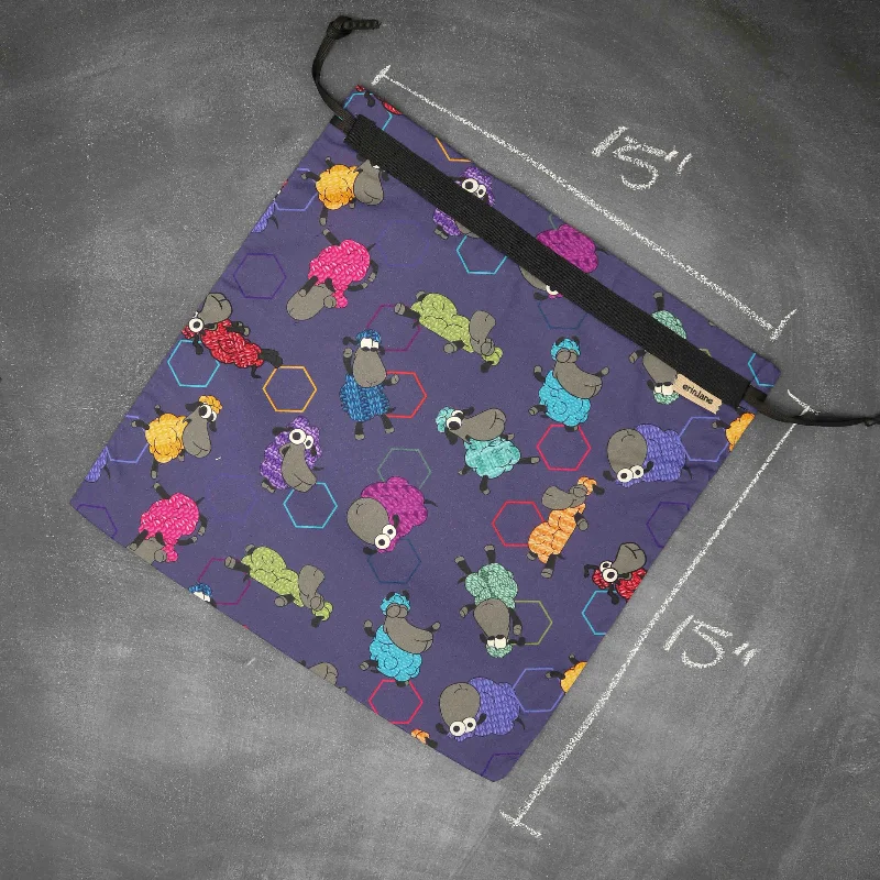 Contemporary Fashion Sale Large Project Bag in Stitchy-Hexi Sheeple Trendy Purses, Limited Offer Contemporary Fashion Sale Large Project Bag in Stitchy-Hexi Sheeple Trendy Purses, Limited Offer