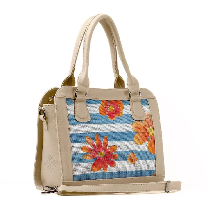 Active Lifestyles Beige Travel Hobo Bag Blue Floral Lines Timeless Handbags At Reduced Prices Active Lifestyles Beige Travel Hobo Bag Blue Floral Lines Timeless Handbags At Reduced Prices