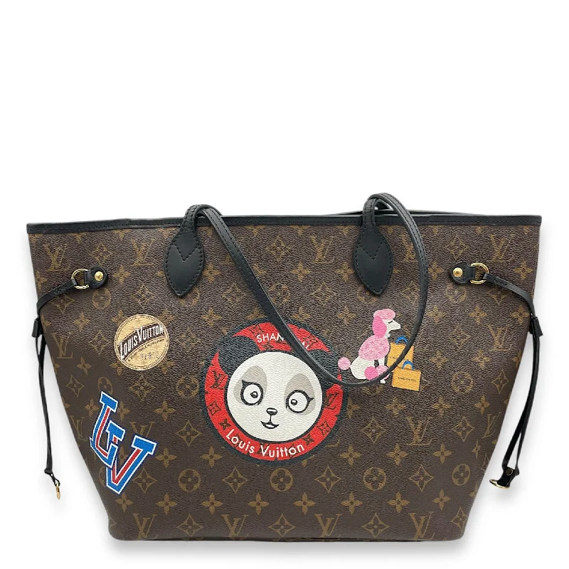 Chic Bags For Office Professionals And Urban Dwellers World Tour Neverfull MM Multi-colour Shoulder Bag in Canvas, Gold hardware Upgrade Your Look With Our Bag Sale Chic Bags For Office Professionals And Urban Dwellers World Tour Neverfull MM Multi-colour Shoulder Bag in Canvas, Gold hardware Upgrade Your Look With Our Bag Sale