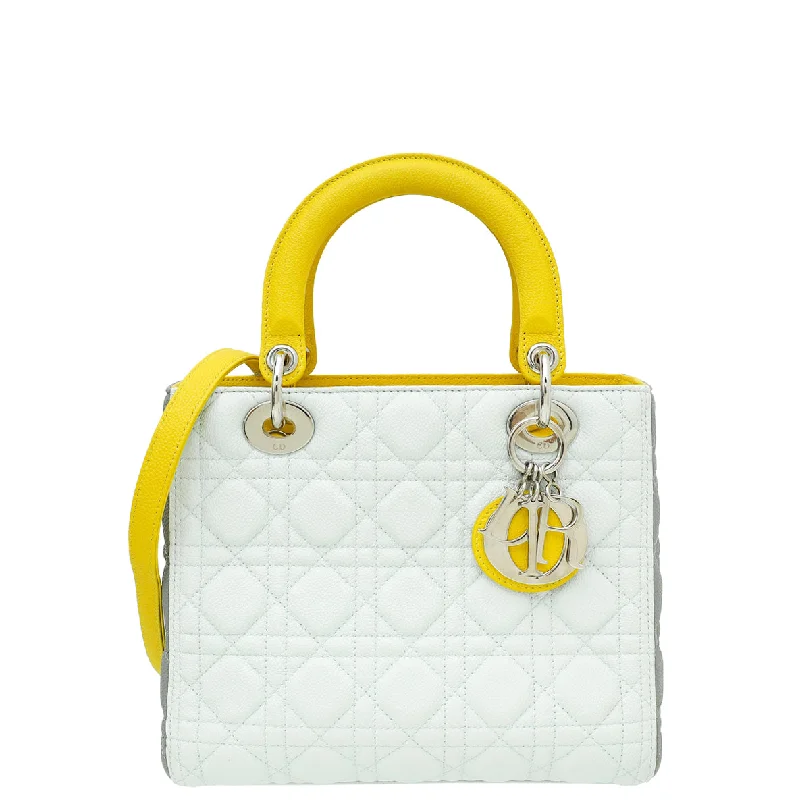 Timeless Style Promotions Christian Dior Tricolor Lady Dior Medium Bag Must-Have Bags, Big Discounts Timeless Style Promotions Christian Dior Tricolor Lady Dior Medium Bag Must-Have Bags, Big Discounts