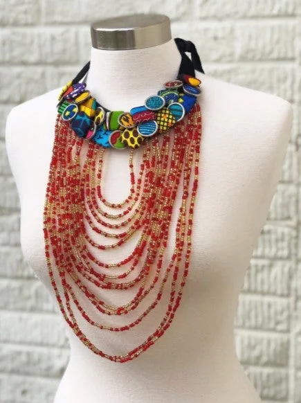 Absurdly Cheap Sale Button Necklace with Red Beads Don't Miss Out – Shop Fashionable Bags At Special Rates Absurdly Cheap Sale Button Necklace with Red Beads Don't Miss Out – Shop Fashionable Bags At Special Rates