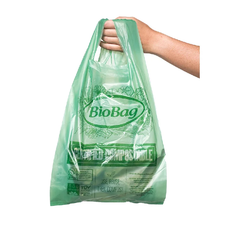 Stay Ahead In Style Small Shopper - 100% Compostable Plastic Bags 600 ct Designer Bags At Exclusive Clearance Prices