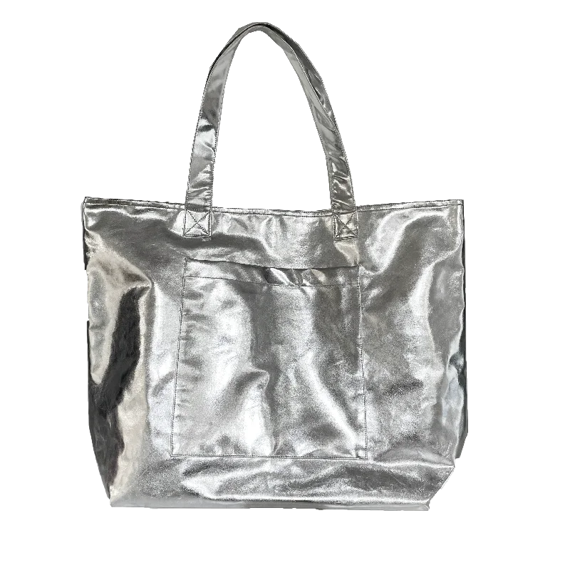 Snag Fabulous Fashion Bargains Silver Metallic Everything Bag - DON'T WAIT! Selling out! Must-Have Bags, Big Discounts Snag Fabulous Fashion Bargains Silver Metallic Everything Bag - DON'T WAIT! Selling out! Must-Have Bags, Big Discounts