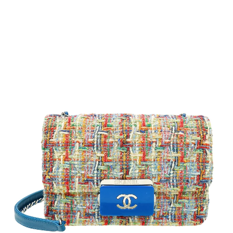 Spring Offer Chanel Blue Multicolor CC Beauty Lock Tweed Flap Bag Grab Your Favorite Handbags For Less Spring Offer Chanel Blue Multicolor CC Beauty Lock Tweed Flap Bag Grab Your Favorite Handbags For Less