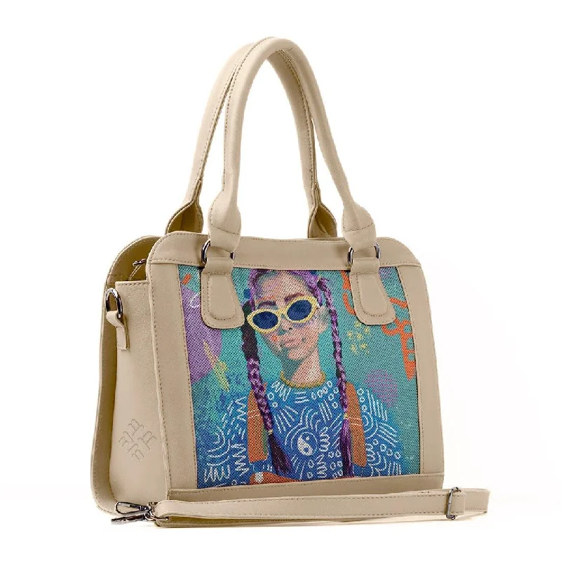 Urban Style Beige Travel Hobo Bag Lilac locks Unmissable Deals On Trendy Handbags
