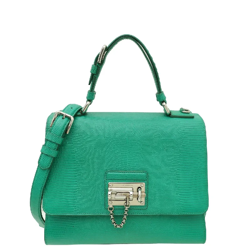 Fashion Essentials Dolce & Gabbana Green Iguana Print Miss Monica Top Handle Medium Bag Everyday Elegance At Lower Prices Fashion Essentials Dolce & Gabbana Green Iguana Print Miss Monica Top Handle Medium Bag Everyday Elegance At Lower Prices