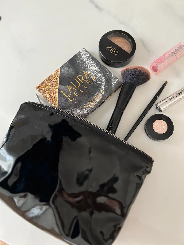 Fashionista Sale Black Metallic Makeup Bag - NEW! Timeless Handbags Now At Special Discounts Fashionista Sale Black Metallic Makeup Bag - NEW! Timeless Handbags Now At Special Discounts