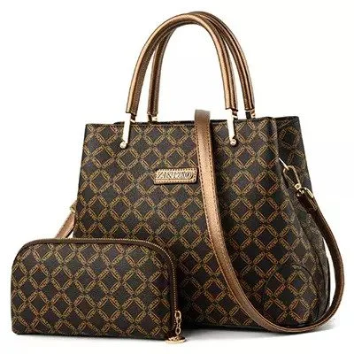 Unleash Your Trendy Side Dizina Handbag and Wallet Set - Golden Coffee Strap Statement Bags, Shop Today Unleash Your Trendy Side Dizina Handbag and Wallet Set - Golden Coffee Strap Statement Bags, Shop Today