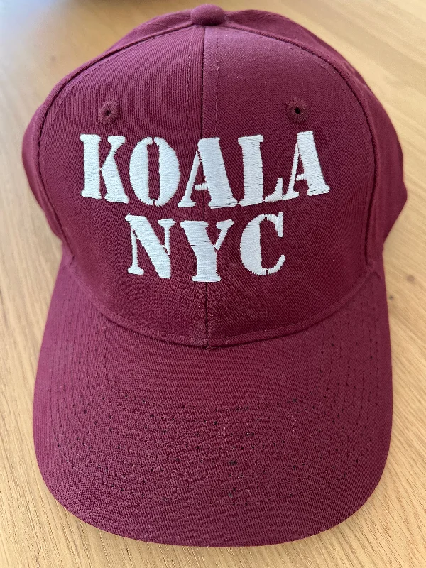 Vibrant Bags With Discounts SPECIAL PREORDER! Koala Baseball Caps - "KOALA NYC" in Burgundy and White NEW! Don't Miss Out – Handbag Discounts Vibrant Bags With Discounts SPECIAL PREORDER! Koala Baseball Caps - "KOALA NYC" in Burgundy and White NEW! Don't Miss Out – Handbag Discounts