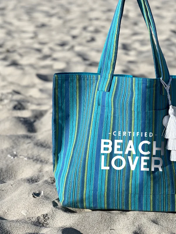 Designer Bags For Luxury Collectors With Offers Blue Happy Stripe Everything Bag - White Matte Certified Beach Lover The Best Handbag Deals Are Available Now Designer Bags For Luxury Collectors With Offers Blue Happy Stripe Everything Bag - White Matte Certified Beach Lover The Best Handbag Deals Are Available Now