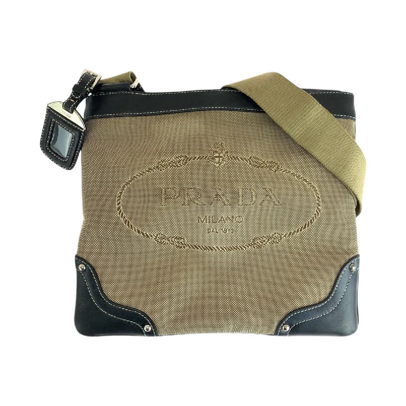 Seize Bargains Prada Jacquard Canvas Leather Shoulder Bag Best Deals On Premium Handbags Seize Bargains Prada Jacquard Canvas Leather Shoulder Bag Best Deals On Premium Handbags