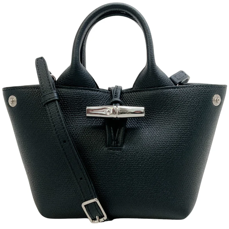 Seasonal Trends Longchamp Extra Small Black Leather Le Roseau Tote Designer Bags, Low Prices Seasonal Trends Longchamp Extra Small Black Leather Le Roseau Tote Designer Bags, Low Prices