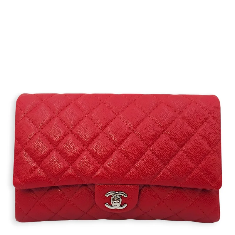 Cyber Monday Discounts On Bags Seasonal Flap 28x17x4cm Red Shoulder Bag in Caviar Leather, Silver hardware Best-Selling Bags Now At Exclusive Promotional Prices Cyber Monday Discounts On Bags Seasonal Flap 28x17x4cm Red Shoulder Bag in Caviar Leather, Silver hardware Best-Selling Bags Now At Exclusive Promotional Prices