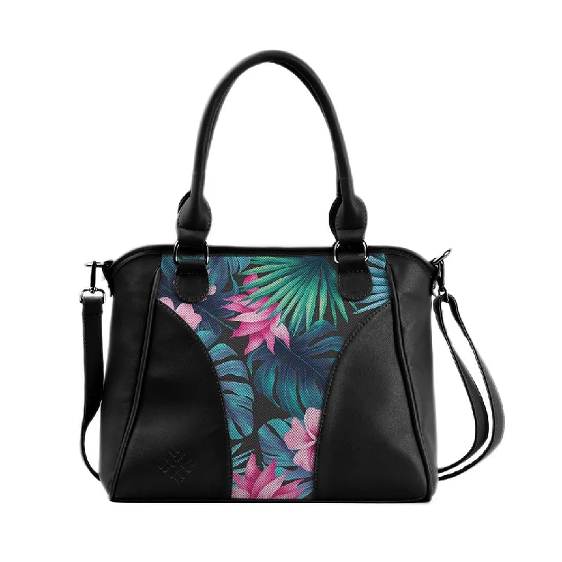 Playful Fashion Offers Black Ladies Handbag Garden Rose Flash Sale On Designer Bags