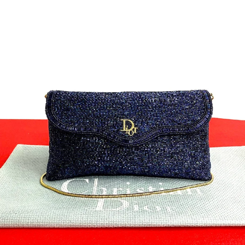 Lightweight And Affordable Bags Dior Vintage Bead Shoulder Bag Navy Classic Bags, Exclusive Deals Lightweight And Affordable Bags Dior Vintage Bead Shoulder Bag Navy Classic Bags, Exclusive Deals