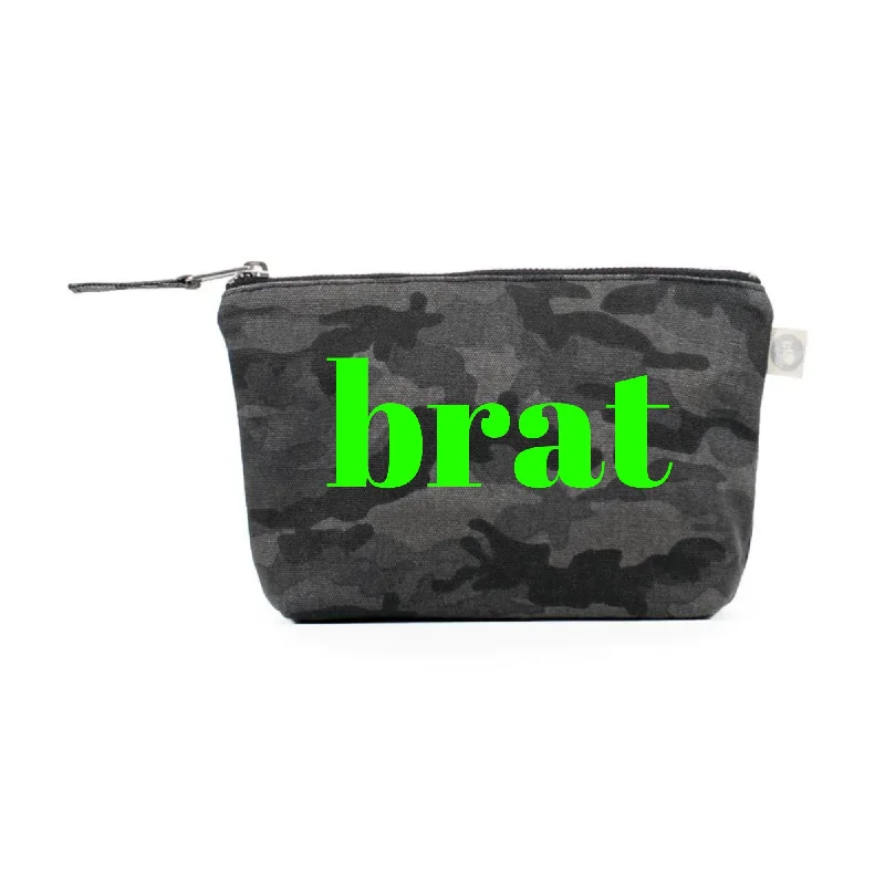 Urban Fashion BRAT Makeup Bag in Black Camo  NEW! Premium Bags At Special Prices