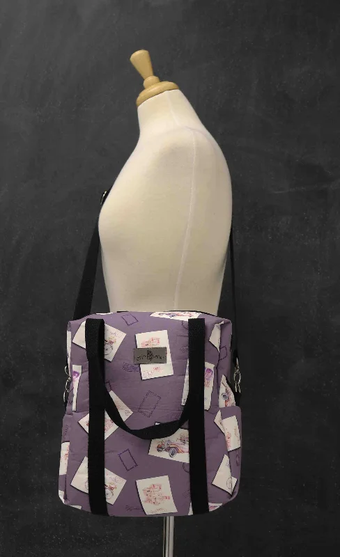 Laid-Back Fashion Offers Pack It Up Convertible Tote Bag in Postcards from Paris Trendy Bags, Huge Savings Laid-Back Fashion Offers Pack It Up Convertible Tote Bag in Postcards from Paris Trendy Bags, Huge Savings
