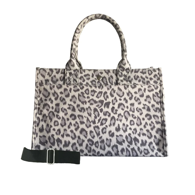 Exclusive Sale Grey Leopard Midi East West Bag Crossbody Elegant Bags, Limited Stock Exclusive Sale Grey Leopard Midi East West Bag Crossbody Elegant Bags, Limited Stock