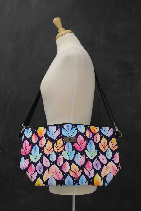 Hot Items Large Zip Top Project Bag with Crossbody Strap in Falling for Color High-End Handbags At Affordable Prices Hot Items Large Zip Top Project Bag with Crossbody Strap in Falling for Color High-End Handbags At Affordable Prices