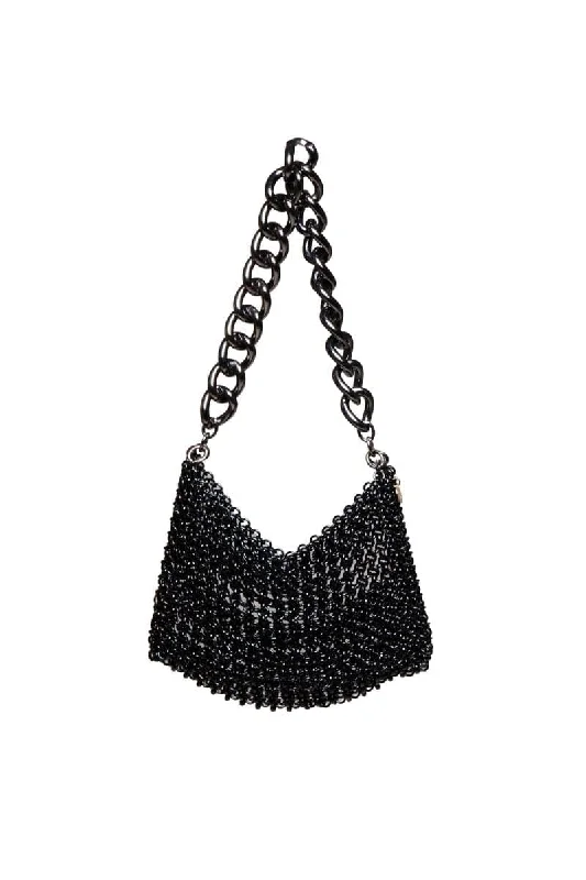 Stylish Yet Affordable Bags AMATA BLACK CHAIN SHOULDER BAG Stylish Bags, Unbeatable Prices