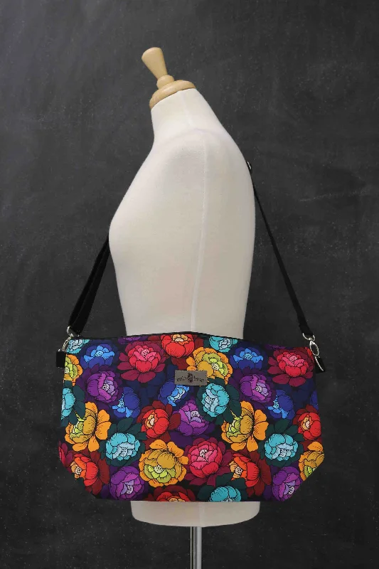 Affordable Bags Large Zip Top Project Bag with Crossbody Strap in Prismatic Petals Chic Crossbody Bags, Limited Offers Affordable Bags Large Zip Top Project Bag with Crossbody Strap in Prismatic Petals Chic Crossbody Bags, Limited Offers