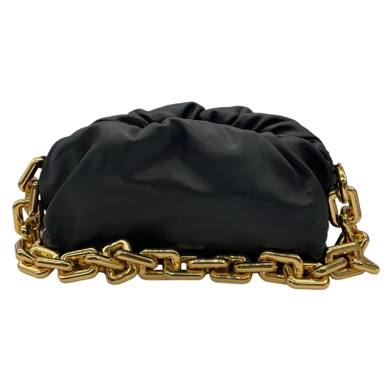 Luxury Fashion Bottega Veneta Black / Gold Calfskin Leather The Chain Pouch Bag Trendy And Timeless Handbags Now On Sale Luxury Fashion Bottega Veneta Black / Gold Calfskin Leather The Chain Pouch Bag Trendy And Timeless Handbags Now On Sale