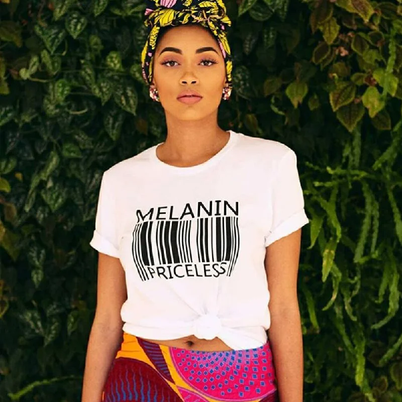 Elegant New Year Party Bags With Flash Sales Melanin Priceless T-Shirt (White) Modern Handbags With Stylish Discounts Elegant New Year Party Bags With Flash Sales Melanin Priceless T-Shirt (White) Modern Handbags With Stylish Discounts