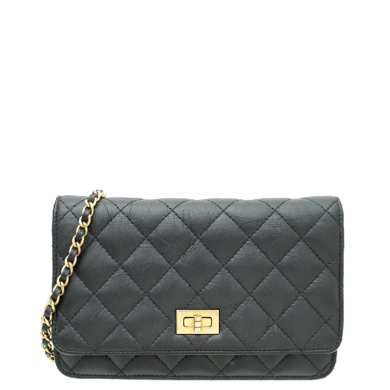 Sleek Style Discounts Chanel Black Aged 2.55 Reissue Wallet on Chain Fashion Bags With Huge Discounts Sleek Style Discounts Chanel Black Aged 2.55 Reissue Wallet on Chain Fashion Bags With Huge Discounts