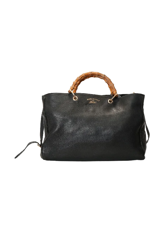 Chic Trend Collection LARGE BAMBOO SHOPPER TOTE Trendy Handbags, Limited-Time Sale