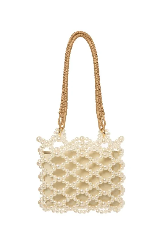 Romantic Valentine's Day Bags With Promotions ECRU MATHILDA PEARL BEADED TOTE BAG Affordable Elegance, Grab Yours Now Romantic Valentine's Day Bags With Promotions ECRU MATHILDA PEARL BEADED TOTE BAG Affordable Elegance, Grab Yours Now