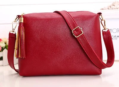 red women bag