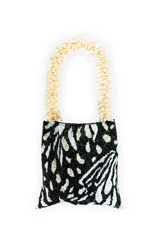 Seasonal Clearance Bags For Summer CLASH OF PRINTS IN BUTTERFLY BLACK CREAM AND WHITE Everyday Handbags At Wallet-Friendly Prices Seasonal Clearance Bags For Summer CLASH OF PRINTS IN BUTTERFLY BLACK CREAM AND WHITE Everyday Handbags At Wallet-Friendly Prices
