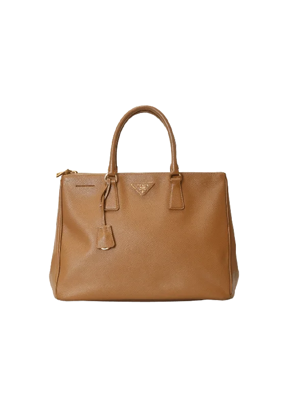 Statement Fashion Offers SAFFIANO LUX DOUBLE ZIP GALLERIA Carry Elegance For Less