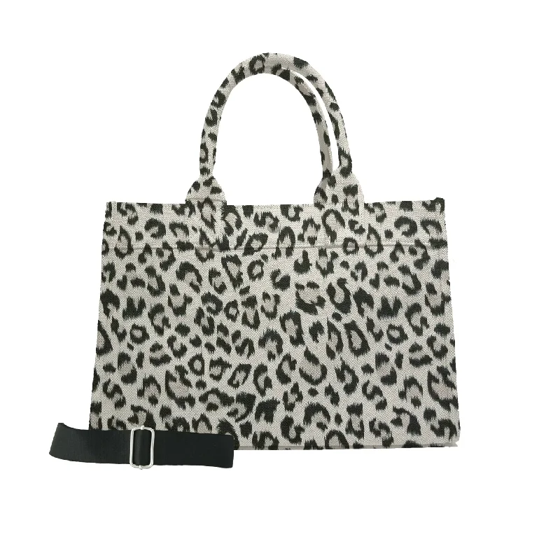Fashion Forward Leopard Midi East West Bag Crossbody Everyday Bags, Budget-Friendly
