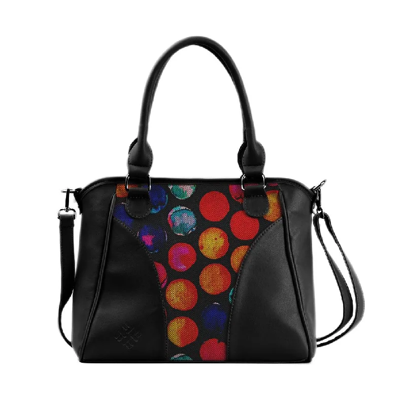 Hot Sale Black Ladies Handbag Circles Chic Shoulder Bags At Promotional Rates