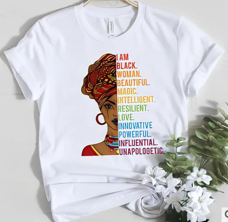 Romantic Chic Deals Black Queen T-Shirt (White) Trendy & Timeless Bags, Now On Sale