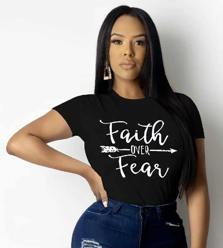Professional Bags With Office Discounts Faith Over Fear T-Shirt (Black) Shoulder Bags, Best Deals Today Professional Bags With Office Discounts Faith Over Fear T-Shirt (Black) Shoulder Bags, Best Deals Today