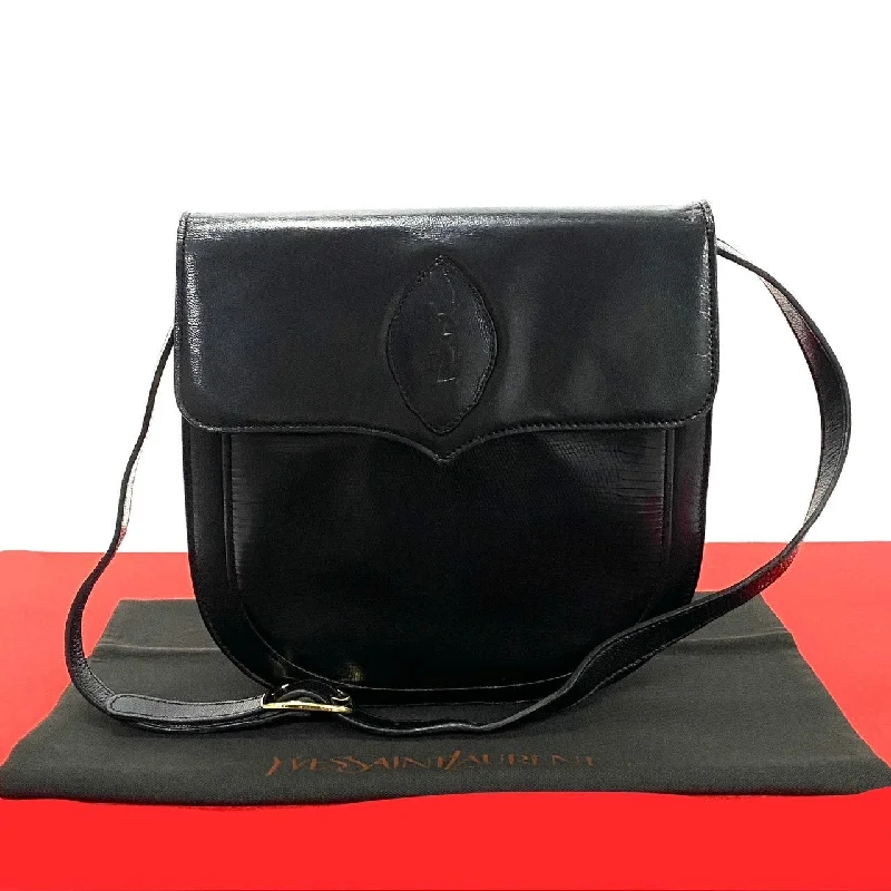 Break Fashion Norms Yves Saint Laurent Leather Shoulder Bag Black Limited-Stock Handbag Sale For A Stylish Look Break Fashion Norms Yves Saint Laurent Leather Shoulder Bag Black Limited-Stock Handbag Sale For A Stylish Look