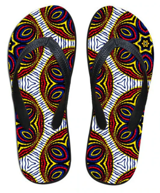 Holiday Gift Bags For Christmas Ankara Flip Flops - Style A Timeless Handbags, Flash Sale