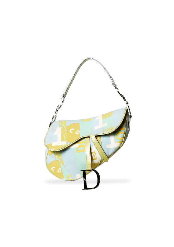 Huge Price Cut VINTAGE PRINTED SADDLE BAG Flash Sale On Designer Bags