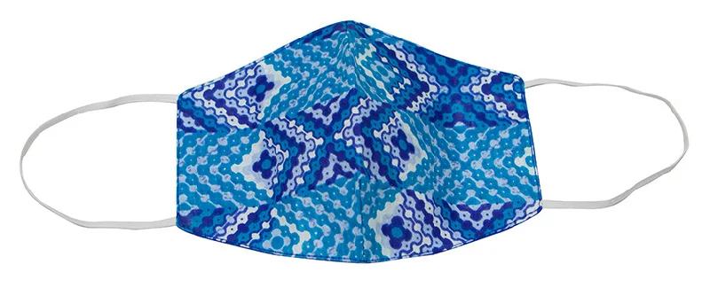 Seasonal Picks Face Mask (Blue-White) Sleek And Stylish Handbags At Lower Prices
