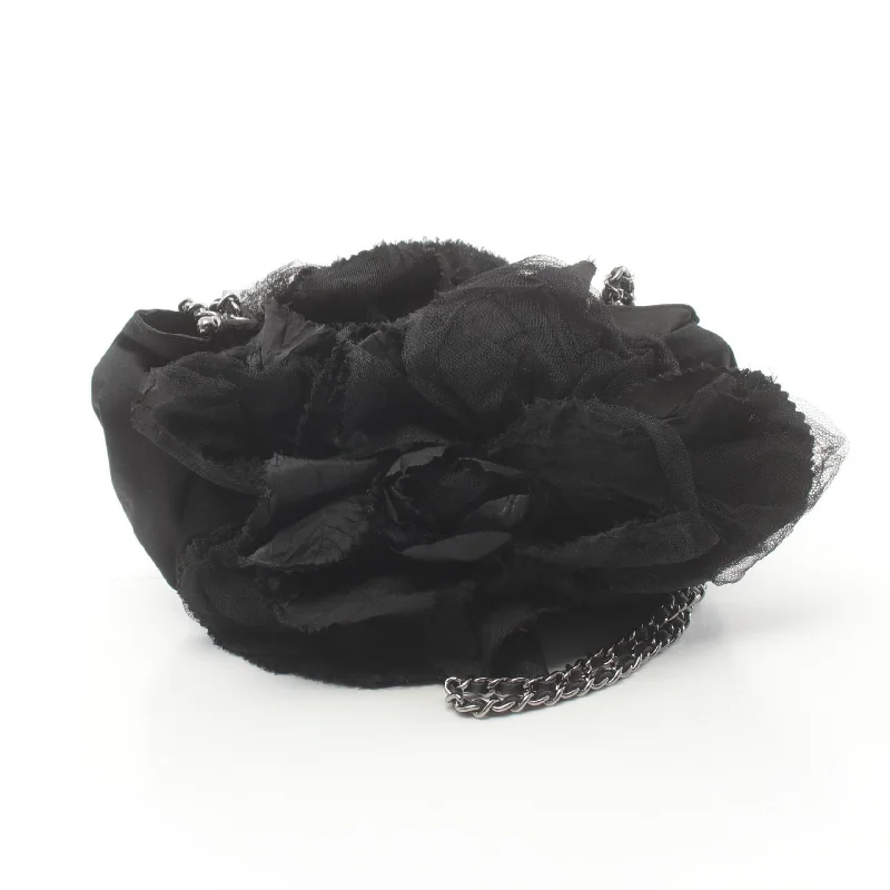 Buy More, Save More Chanel Camellia Fabric Shoulder Bag Black Designer Bags At Lower Prices Buy More, Save More Chanel Camellia Fabric Shoulder Bag Black Designer Bags At Lower Prices