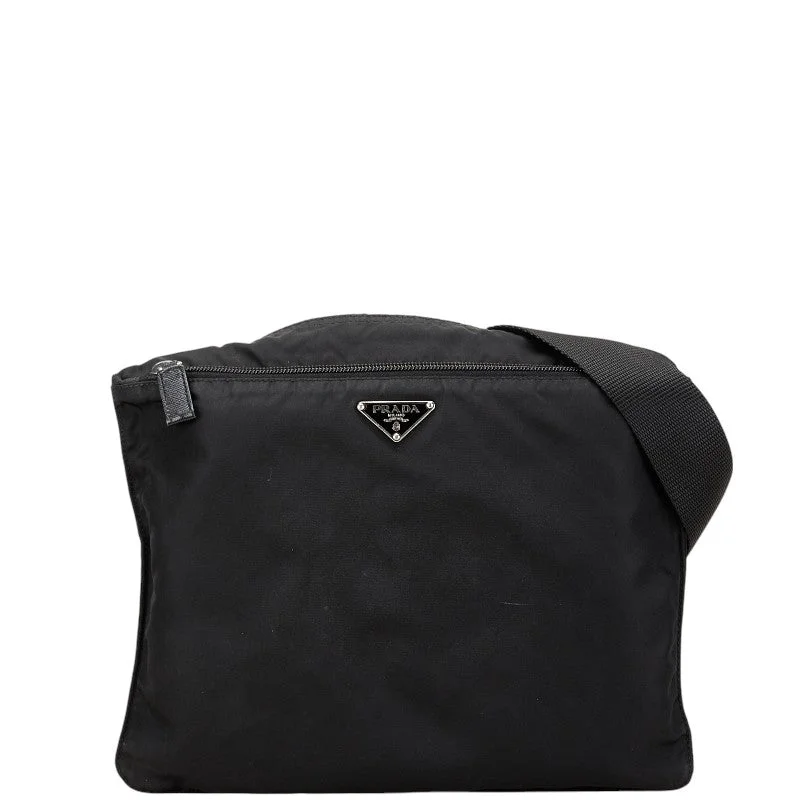 High-Quality Bags Prada Nylon Triangle Logo Shoulder Bag Black Handbag Deals You'll Love High-Quality Bags Prada Nylon Triangle Logo Shoulder Bag Black Handbag Deals You'll Love