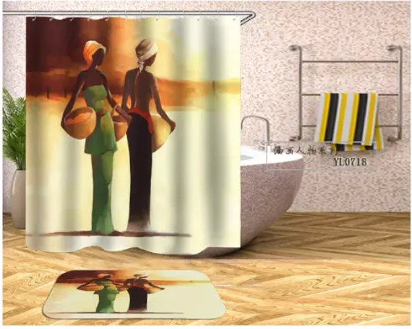 Handbag For Women Returning from Market Shower Curtain and Mat Set Everyday Elegance At Special Prices Handbag For Women Returning from Market Shower Curtain and Mat Set Everyday Elegance At Special Prices