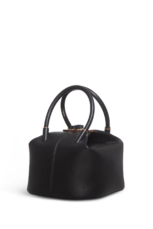 Baez Bag in Black Nappa Leather Timeless Handbags, Flash Sale