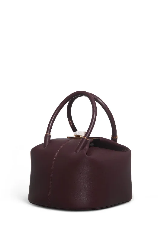 Baez Bag in Bordeaux Nappa Leather Trendy Totes, Shop & Save