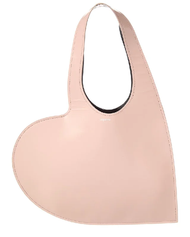 Coperni Heart Shape Leather Tote Elegant Purses, Shop & Save