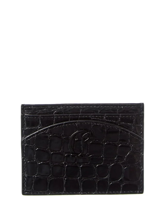 Christian Louboutin Loubi54 Alligator-Embossed Leather Card Holder The Handbag Sale You've Been Waiting For Christian Louboutin Loubi54 Alligator-Embossed Leather Card Holder The Handbag Sale You've Been Waiting For