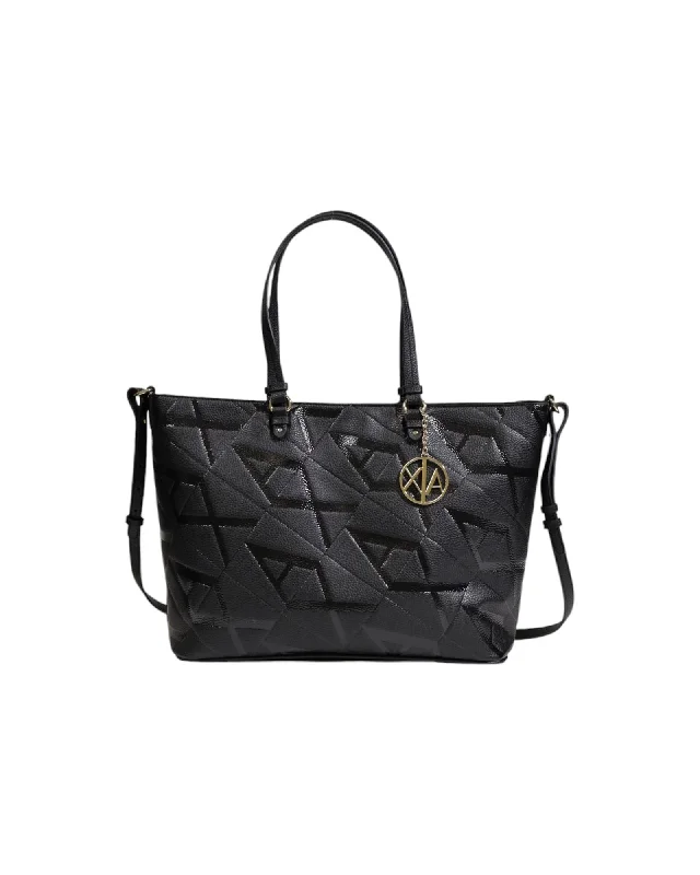 Armani Exchange  Geometric Tote Bag Black Luxury Bags, Budget Prices